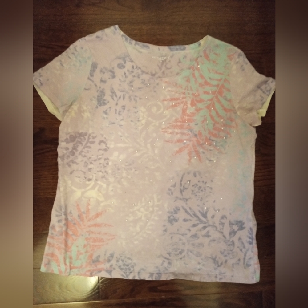 Laura Scott Pastel Sequin Tee